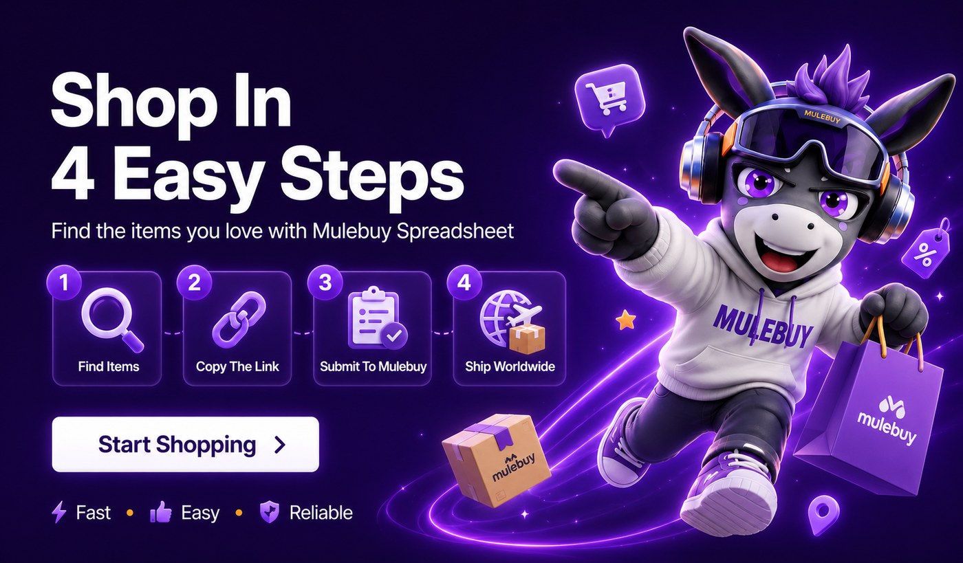 Shop in four easy steps — find the items you love with the Mulebuy Spreadsheet